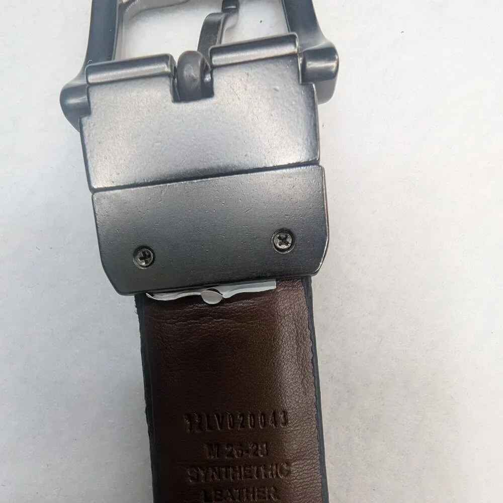 Levis Reversible Black Brown Faux Leather Belt Boys L 30-32 12lv020043